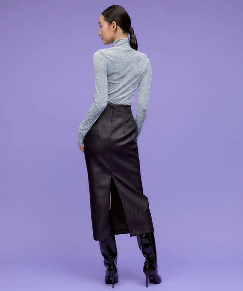 THINGS THAT MATTER（シングス ザット マター）の「OUT POCKET BELT TIGHT SKIRT / アウトポケットベルトタイトスカート（スカート・レディース・ブラック/アイボリー・FREE）」の13枚目の写真