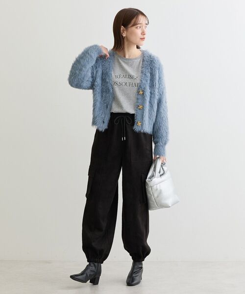 Sugar spoon(シュガースプーン)の「・SUGAR SPOONスエードポンチカーゴパンツ(その他パンツ・レディース・ブラック/グレー/ベージュ/アイボリー・FREE)」の6枚目の写真