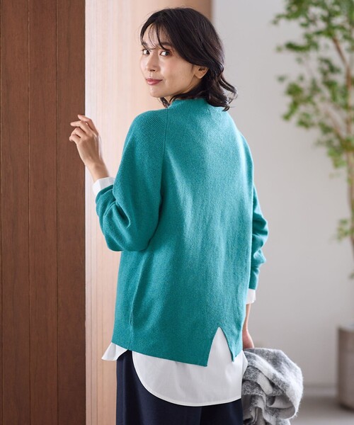 ANY(エニィ)の「【8色展開】アゼボトルニットプルオーバー(ニット/セーター・レディース・オレンジ系/グリーン系/ピンク系/ブラック系/ブルー系/ホワイト系/レッド系/ベージュ系・F)」の10枚目の写真