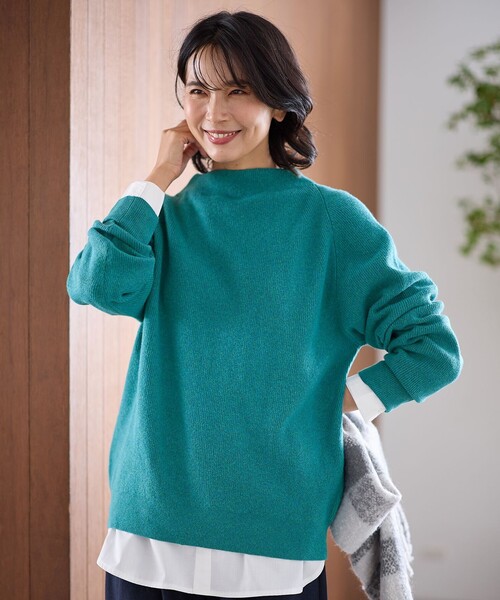 ANY(エニィ)の「【8色展開】アゼボトルニットプルオーバー(ニット/セーター・レディース・オレンジ系/グリーン系/ピンク系/ブラック系/ブルー系/ホワイト系/レッド系/ベージュ系・F)」の11枚目の写真