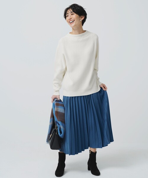 ANY(エニィ)の「【8色展開】アゼボトルニットプルオーバー(ニット/セーター・レディース・オレンジ系/グリーン系/ピンク系/ブラック系/ブルー系/ホワイト系/レッド系/ベージュ系・F)」の21枚目の写真
