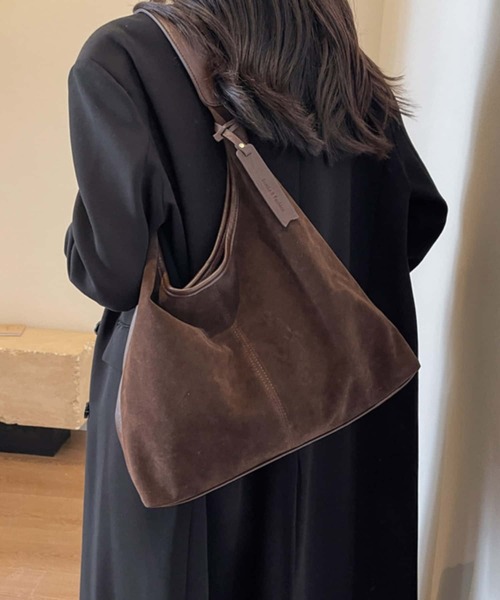 LA VORAGINE（ラ ヴォラジネ）の「切り替え大容量トートバッグ（トートバッグ・レディース・ブラック/モカ/ブラウン/キャメル・FREE）」の8枚目の写真