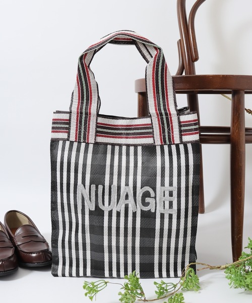 FUNALIVE(ファンアライブ)の「スクエア刺繍ロゴビニールトート(トートバッグ・レディース・ブルー/レッド系/ブラック/イエロー系/ブルー系/ブラック系・FREE)」の3枚目の写真
