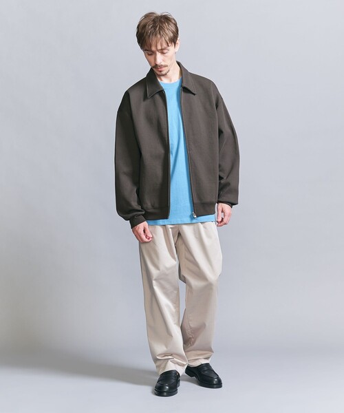 BEAUTY&YOUTH UNITED ARROWS(ビューティーアンドユースユナイテッドアローズ)の「バルキー スウェット ジップ ブルゾン(ブルゾン・メンズ・ダークグレー/オフホワイト/ロイヤルブルー・L/M/S/XL)」の6枚目の写真