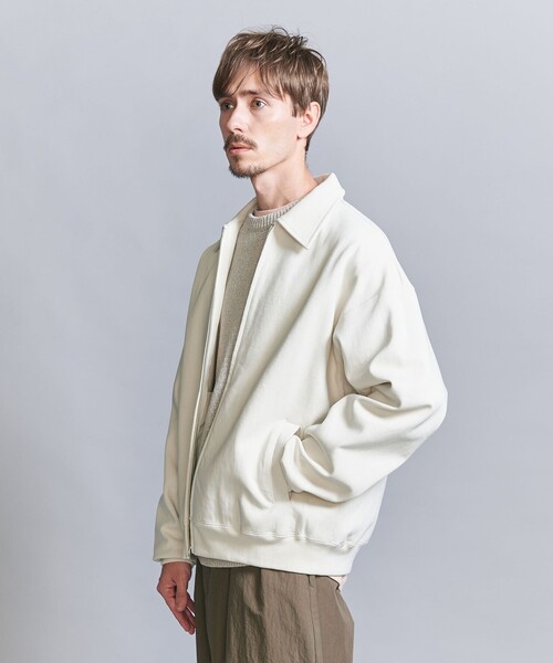 BEAUTY&YOUTH UNITED ARROWS(ビューティーアンドユースユナイテッドアローズ)の「バルキー スウェット ジップ ブルゾン(ブルゾン・メンズ・ダークグレー/オフホワイト/ロイヤルブルー・L/M/S/XL)」の8枚目の写真