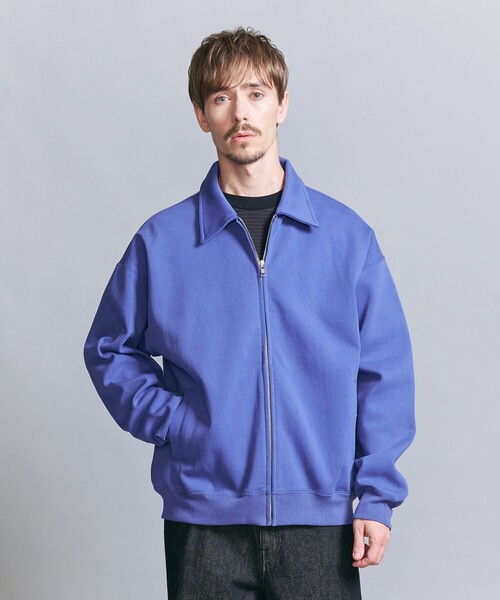 BEAUTY&YOUTH UNITED ARROWS(ビューティーアンドユースユナイテッドアローズ)の「バルキー スウェット ジップ ブルゾン(ブルゾン・メンズ・ダークグレー/オフホワイト/ロイヤルブルー・L/M/S/XL)」の9枚目の写真