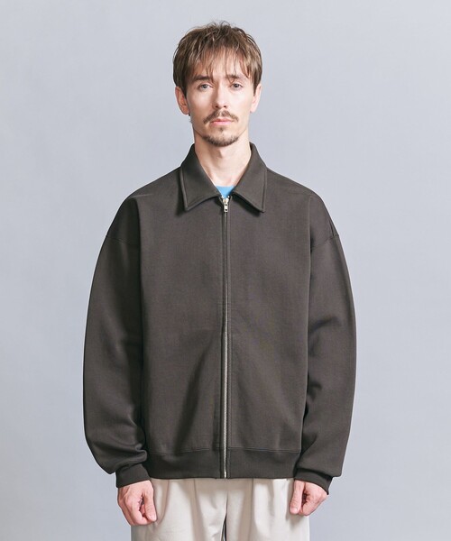 BEAUTY&YOUTH UNITED ARROWS(ビューティーアンドユースユナイテッドアローズ)の「バルキー スウェット ジップ ブルゾン(ブルゾン・メンズ・ダークグレー/オフホワイト/ロイヤルブルー・L/M/S/XL)」の10枚目の写真