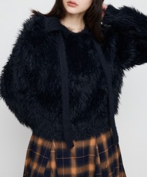 COLLAR BELTED ニット