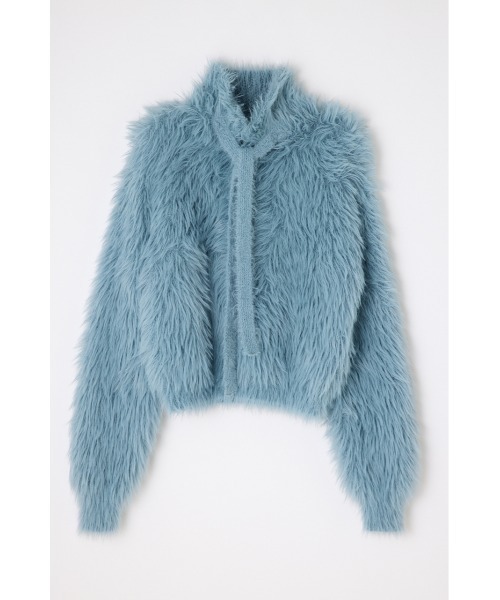 LAGUA GEM（ラグアジェム）の「COLLAR BELTED ニット（ニット/セーター・レディース・ブルー/グレー/ブラック・FREE）」の18枚目の写真