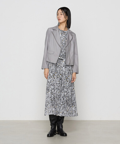 K.T KIYOKO TAKASE（キヨコタカセ）の「ストレッチエンボス  クールライダースジャケット（ライダースジャケット・レディース・ブラック・9号）」の18枚目の写真