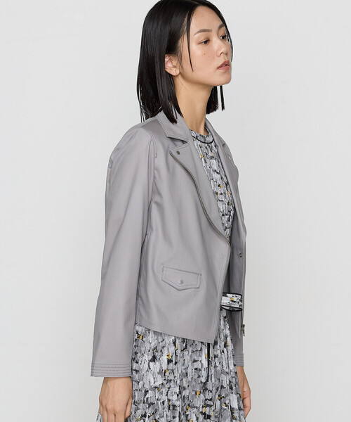 K.T KIYOKO TAKASE（キヨコタカセ）の「ストレッチエンボス  クールライダースジャケット（ライダースジャケット・レディース・ブラック・9号）」の14枚目の写真