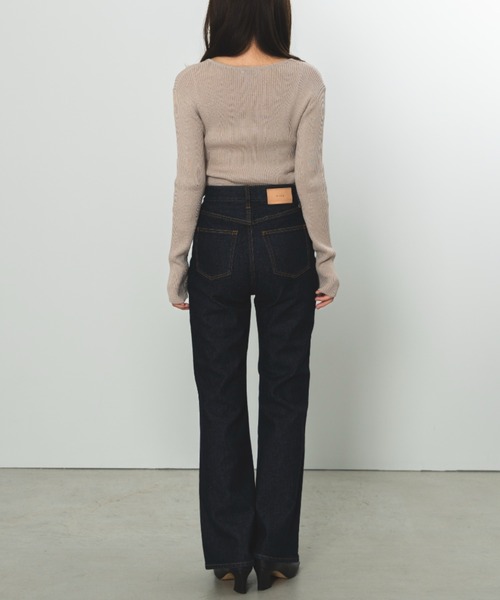 セール】high waist flare denim（ハイウエストフレアデニム