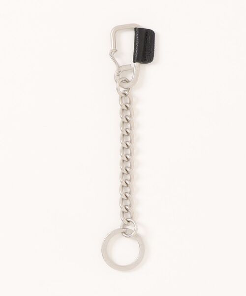 hobo(ホーボー)の「【hobo / ホーボー】CARABINER CHAIN KEY RING MATTE BRASS with SHRINK COW LEATHER(キーホルダー・メンズ・ブラウン/ブラック・FREE)」の4枚目の写真