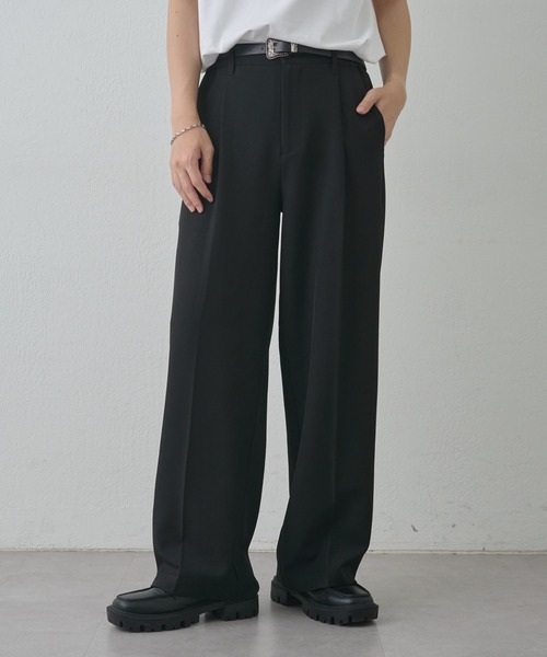 COLONY 2139（コロニートゥーワンスリーナイン）の「ドライスルーワイドスラックス（スラックス・メンズ・グレイッシュベージュ/ブラック/ネイビー/グレー・LARGE/MEDIUM）」の2枚目の写真