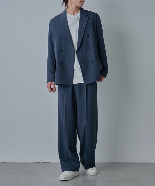 COLONY 2139（コロニートゥーワンスリーナイン）の「ドライスルーワイドスラックス（スラックス・メンズ・グレイッシュベージュ/ブラック/ネイビー/グレー・LARGE/MEDIUM）」の6枚目の写真