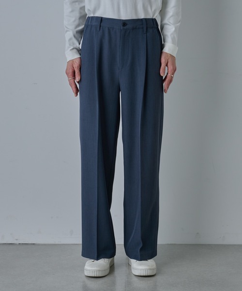 COLONY 2139（コロニートゥーワンスリーナイン）の「ドライスルーワイドスラックス（スラックス・メンズ・グレイッシュベージュ/ブラック/ネイビー/グレー・LARGE/MEDIUM）」の10枚目の写真