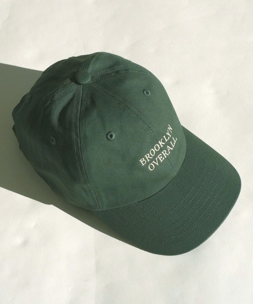 BROOKLYN OVERALL（ブルックリンオーバーオール）の「コットンツイルローキャップ（キャップ・メンズ・ブラック/カーキ/チャコールグレー/グリーン・FREE）」の4枚目の写真