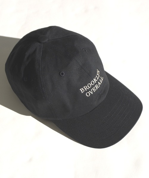 BROOKLYN OVERALL（ブルックリンオーバーオール）の「コットンツイルローキャップ（キャップ・メンズ・ブラック/カーキ/チャコールグレー/グリーン・FREE）」の3枚目の写真