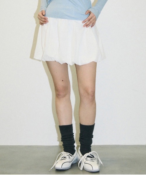 セール】nylon balloon mini skirt / ナイロンバルーンミニ