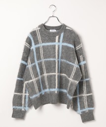 LEPSIM | 7ゲージランダムチェックプルオーバー　284137(ニット/セーター)