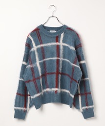 LEPSIM | 7ゲージランダムチェックプルオーバー 284137(ニット/セーター)