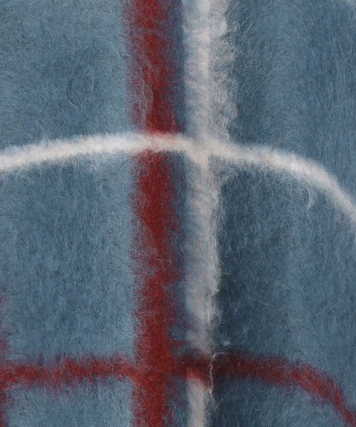 LEPSIM（レプシィム）の「7ゲージランダムチェックプルオーバー　284137（ニット/セーター・レディース・ブルー/チャコールグレー・FREE）」の10枚目の写真