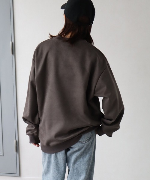 GERRY(ジェリー)の「【GERRY/ジェリー】カットスウェード刺繍 クルーネックスウェット(スウェット・メンズ・グレー/ライトグレー/ミント/チャコールグレー・L/LL/M)」の16枚目の写真