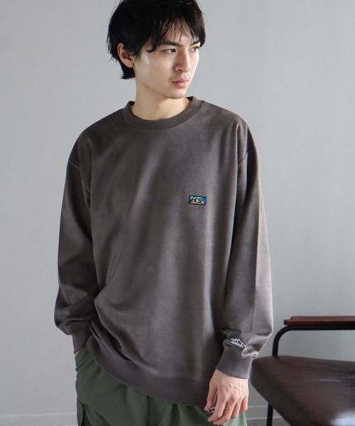GERRY(ジェリー)の「【GERRY/ジェリー】カットスウェード刺繍 クルーネックスウェット(スウェット・メンズ・グレー/ライトグレー/ミント/チャコールグレー・L/LL/M)」の7枚目の写真
