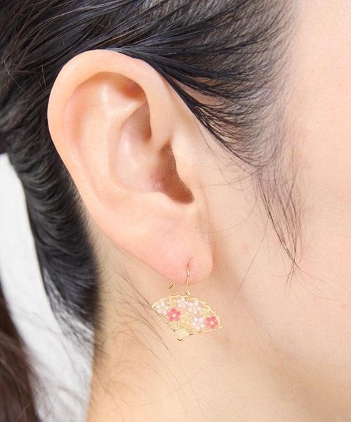 ✅️桜子✅️チューライトピアス 春爛漫】桜掘り水晶12mm＆ローズクォーツオーラ6mm＆チュー
