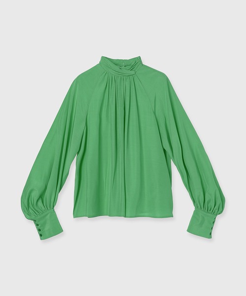 セール】クロスネックボリュームブラウス（シャツ/ブラウス）｜anuans