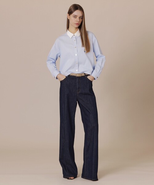 MACKINTOSH LONDON（マッキントッシュ ロンドン）の「スクエアバックルアジャストベルト（ベルト・レディース・ベージュ/ブラック・FREE）」の6枚目の写真