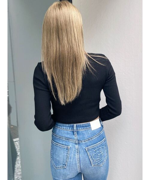 GYDA（ジェイダ）の「GDロゴラインストーンテレコトップス（Tシャツ/カットソー・レディース・ブラック/オフホワイト・FREE）」の21枚目の写真