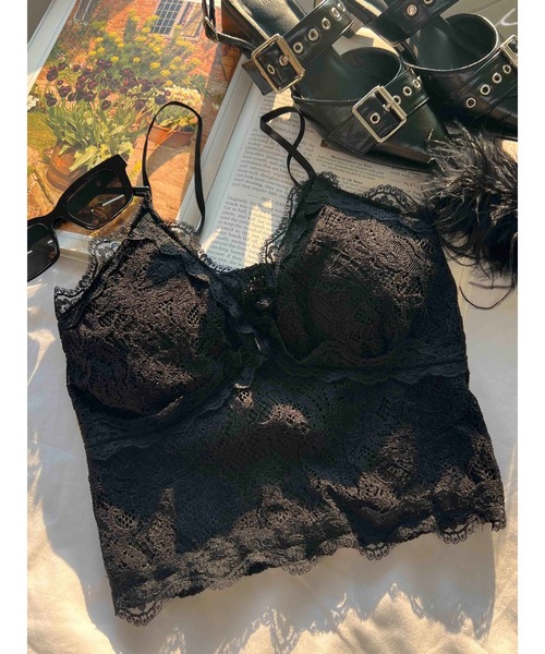 PHILLY(フィリー)の「【PHILLY】レースキャミソール(キャミソール・レディース・アイボリー/ブラック・FREE)」の2枚目の写真