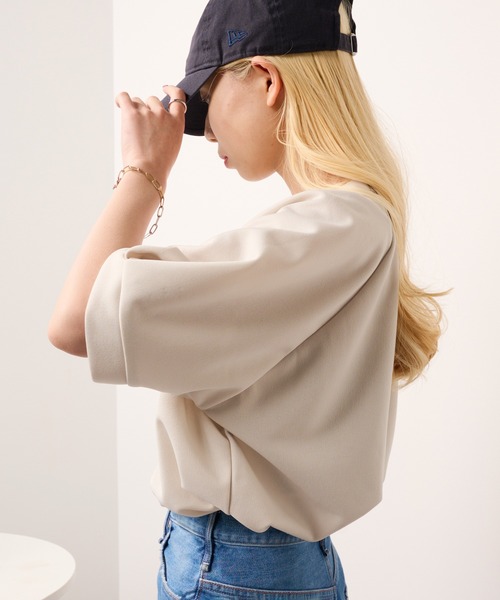 U.S. POLO ASSN.(ユーエスポロアッスン)の「【U.S. POLO ASSN.】ワンポイントクルードルマンプルオーバーTシャツ(Tシャツ/カットソー・レディース・ネイビー/アイボリー/グリーン・FREE)」の7枚目の写真