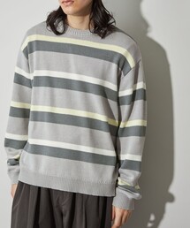 CITEN | ＜CITEN＞ランダムボーダーニット(ニット/セーター)
