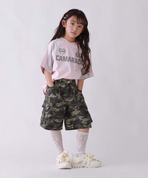 10C REPIPI(ジューシーレピピ)の「【10C REPIPI】ハーフカーゴパンツ(その他パンツ・キッズ・ブルー/カモフラージュ・110cm/130cm/120cm)」の5枚目の写真