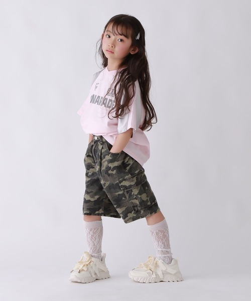 10C REPIPI(ジューシーレピピ)の「【10C REPIPI】ハーフカーゴパンツ(その他パンツ・キッズ・ブルー/カモフラージュ・110cm/130cm/120cm)」の8枚目の写真