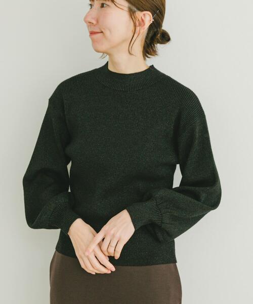 ITEMS URBANRESEARCH（アイテムズ アーバンリサーチ）の「ラメリブニットプルオーバー（ニット/セーター・レディース・パープル/ブラック/アイボリー・FREE）」の4枚目の写真