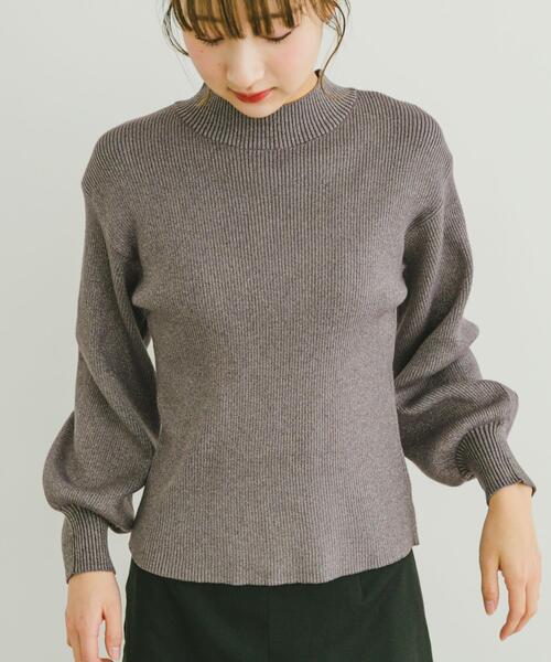 ITEMS URBANRESEARCH（アイテムズ アーバンリサーチ）の「ラメリブニットプルオーバー（ニット/セーター・レディース・パープル/ブラック/アイボリー・FREE）」の9枚目の写真