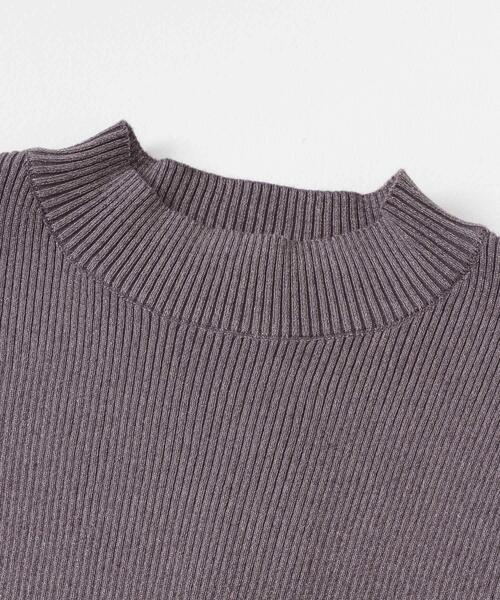 ITEMS URBANRESEARCH（アイテムズ アーバンリサーチ）の「ラメリブニットプルオーバー（ニット/セーター・レディース・パープル/ブラック/アイボリー・FREE）」の5枚目の写真