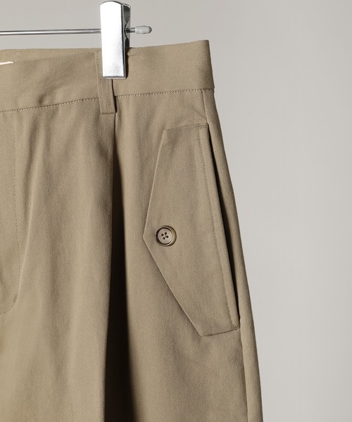 Bleme(ブレム)の「フラップポケット タックワイド バギーパンツ / チノパンツ(チノパンツ・メンズ・ベージュ/ブラック/カーキ・S/M/L/XL)」の13枚目の写真
