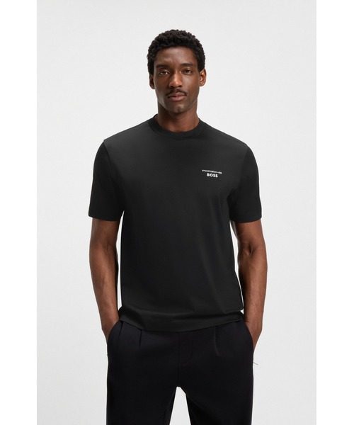 BOSS(ボス)の「Porsche x BOSS シルケットコットン Tシャツ Targaアートワーク(Tシャツ/カットソー・メンズ・ブラック・S/M/XL/L/XXL/XXXL)」の1枚目の写真