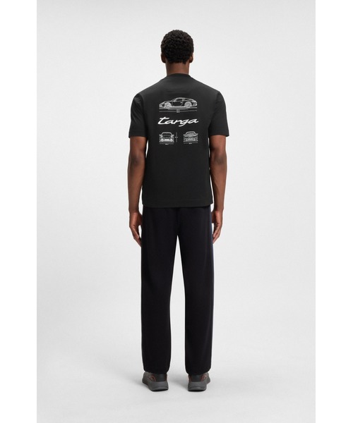 BOSS(ボス)の「Porsche x BOSS シルケットコットン Tシャツ Targaアートワーク(Tシャツ/カットソー・メンズ・ブラック・S/M/XL/L/XXL/XXXL)」の4枚目の写真