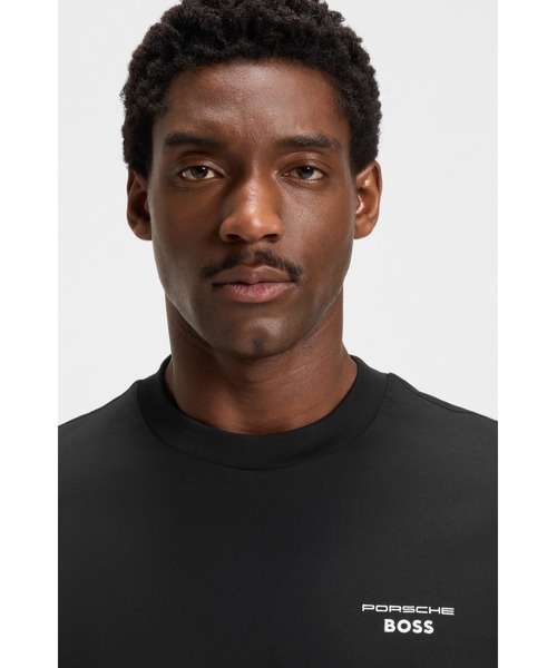 BOSS(ボス)の「Porsche x BOSS シルケットコットン Tシャツ Targaアートワーク(Tシャツ/カットソー・メンズ・ブラック・S/M/XL/L/XXL/XXXL)」の2枚目の写真