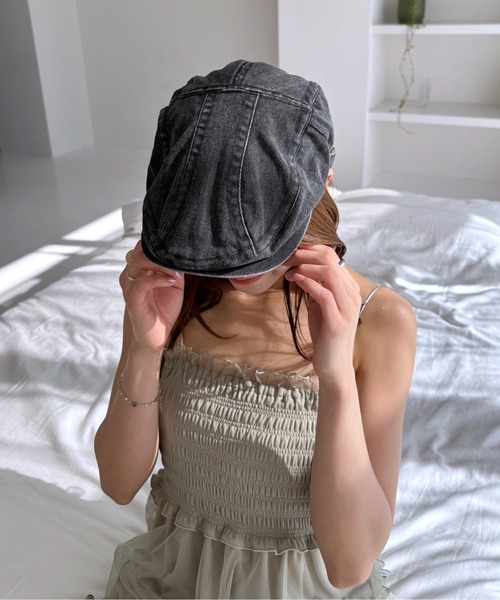 Heather（ヘザー）の「ハンチングキャップ　319858（ハンチング/ベレー帽・レディース・チャコールグレー/ブラック/グレー系その他・ONE SIZE）」の5枚目の写真