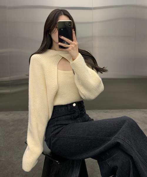 購入価格19,800円！新品未使用タグ付き完売品⭐️マナのニットボレロ 楽天市場】【SALE／40%OFF】LUREX ドルマンボレロ カーディガン ANAYI