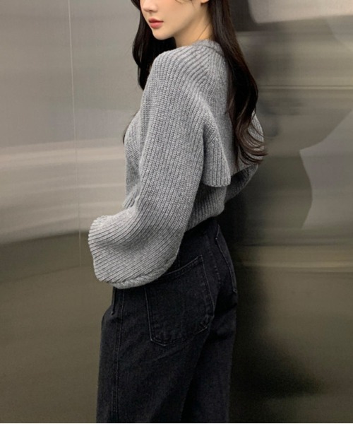 セール】ニットボレロ+タンクトップSET(ニット/セーター)|by muni:r セール】ニットボレロ+タンクトップSET(ニット/セーター)|by muni:r