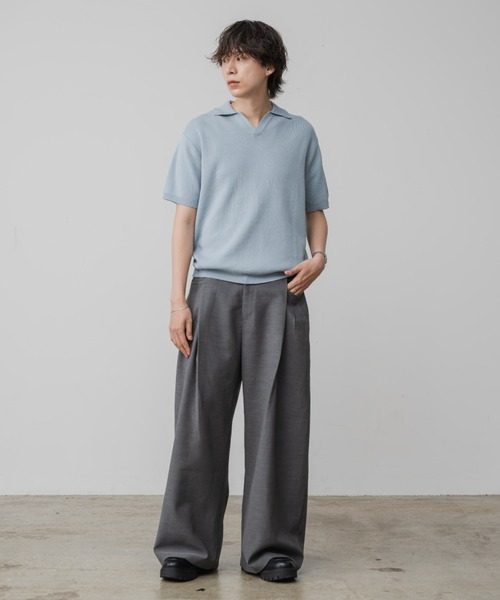 DAIKI ハイゲージニットポロシャツ - made in INTER FACTORY