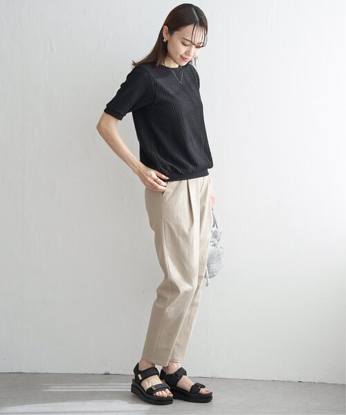 ikka(イッカ)の「【雑誌InRed6月号掲載】ベルクロスポーティーサンダル(サンダル・レディース・ブラック/オートミール・M/L)」の14枚目の写真