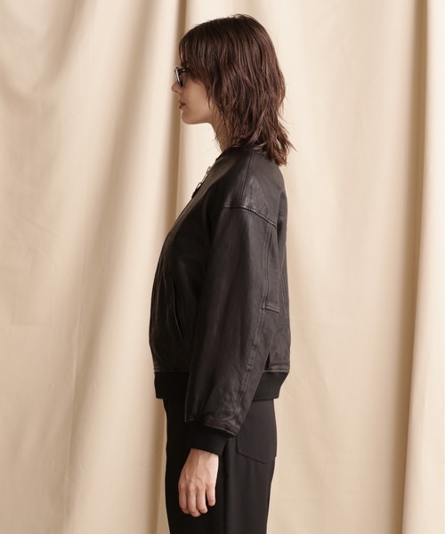 schott(ショット)の「【Women's】Schott/ショット/BOWERY JACKET/バワリージャケット(ライダースジャケット・レディース・ブラック・F)」の3枚目の写真